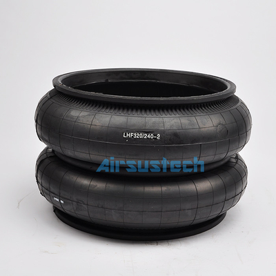 LHF320/240-2 la amortiguación de aire con resorte 2 enrolló los bramidos de goma del aire para la lavadora sanitaria del aislamiento