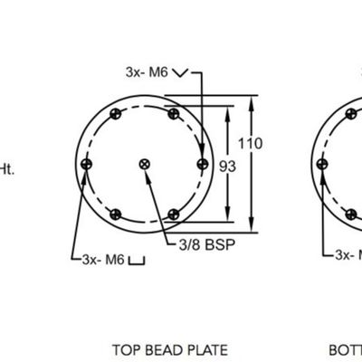 Airbagues del pedernal de la amortiguación de aire con resorte SP1457 W01-R58-4051 del SP 2441 Dunlop